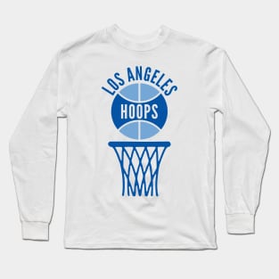 Retro Los Angeles Powder Blue Logo Long Sleeve T-Shirt